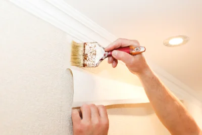 Pose de papier peint à Prétot-Vicquemare — revêtements muraux et toiles de verre
